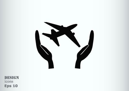 Aircraft iconのイラスト素材