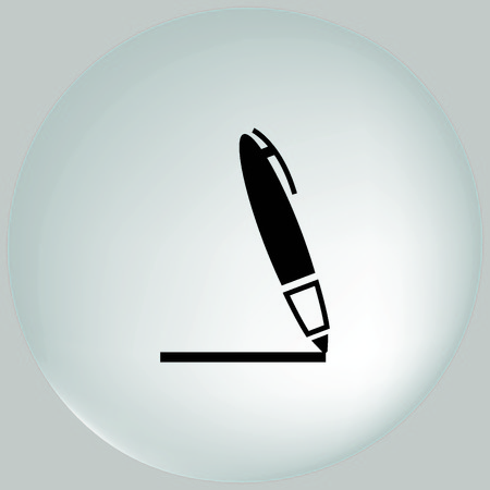 Pencil writing icon.の写真素材