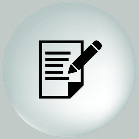 Document determining identity icon.の写真素材