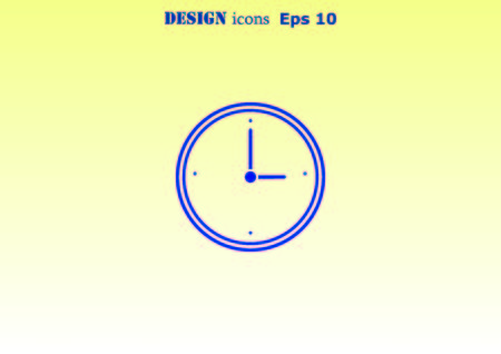 Clock iconの写真素材