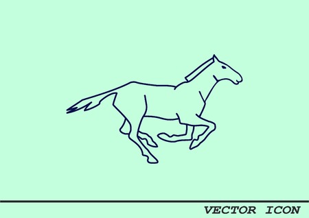 Horse icon. vector illustration.のイラスト素材
