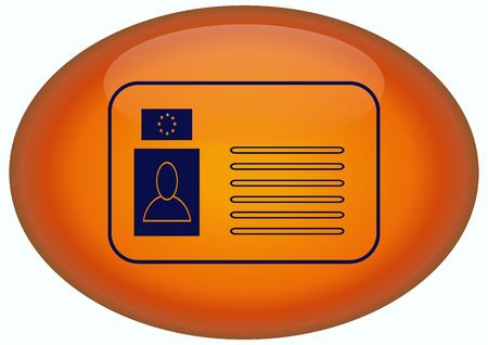 Document determining identity icon.の写真素材