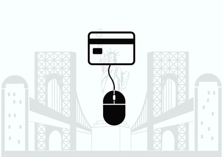 Electronic money iconのイラスト素材