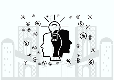 Business strategy icon, business concept icon, vector illustration.のイラスト素材