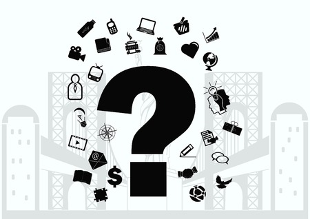 faq icon, question icon.のイラスト素材