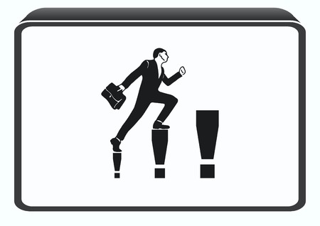 Exclamation danger signのイラスト素材