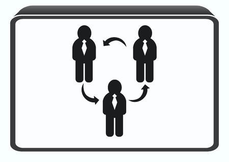 Business strategy icon, business concept icon, vector illustration.のイラスト素材