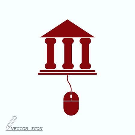 Internet banking icon.のイラスト素材