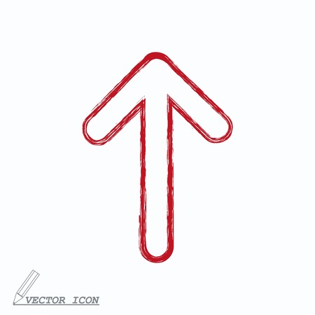 Arrow indicates the direction iconのイラスト素材