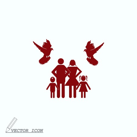 Human heart, Love  iconのイラスト素材