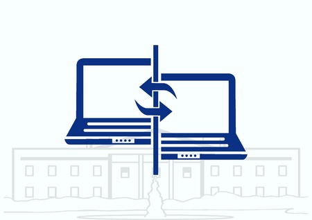 Computer, laptop iconのイラスト素材