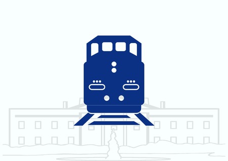 Freight train iconのイラスト素材