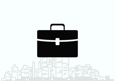 Portfolio, Leather briefcase icon.のイラスト素材