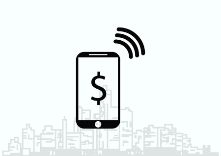 Electronic money iconのイラスト素材