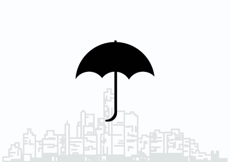 umbrella, protection, security iconのイラスト素材