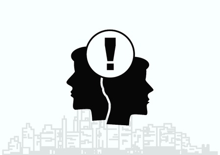 Exclamation danger signのイラスト素材