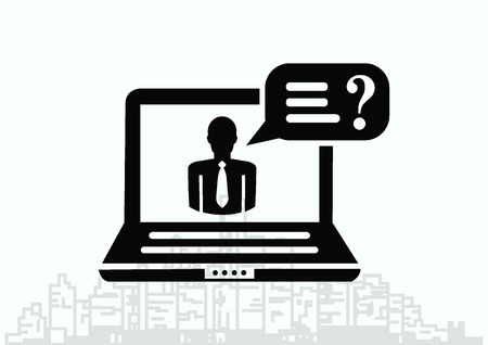 faq icon, question icon.のイラスト素材