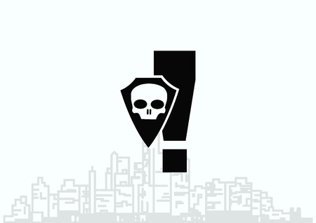 Exclamation danger signのイラスト素材