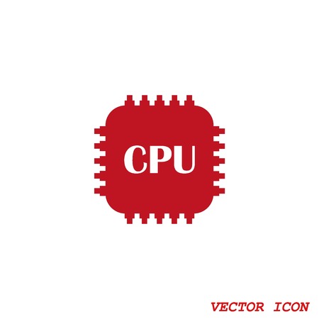 Circuit board, technology icon, vector illustration. Flat design styleのイラスト素材