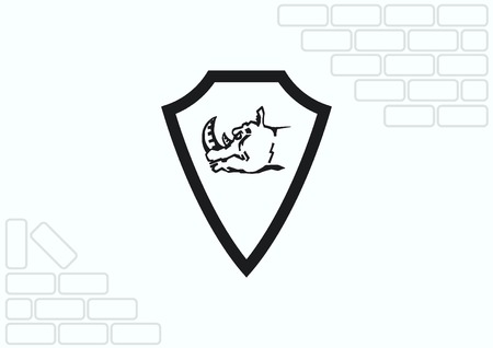 Shield protection iconのイラスト素材