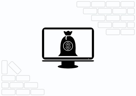 Electronic money iconのイラスト素材