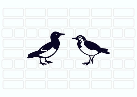 Bird icon. vector illustration.のイラスト素材