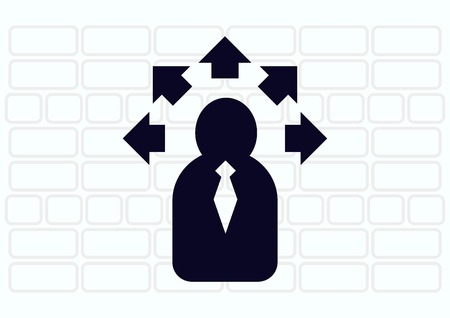 Business strategy icon, business concept icon, vector illustration.のイラスト素材