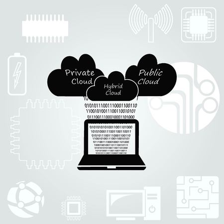 Cloud storage  icon  vector illustration . Technology iconのイラスト素材