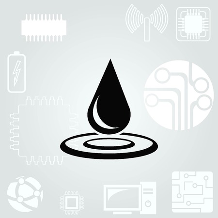 Droplet iconのイラスト素材