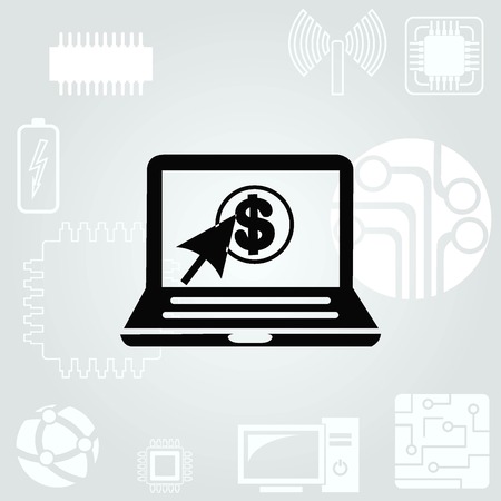 Internet banking icon.のイラスト素材