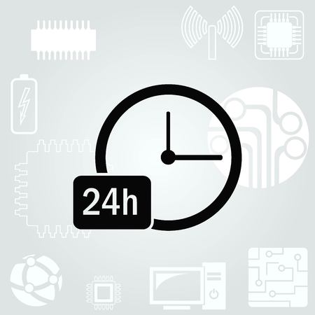 Clock iconのイラスト素材