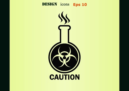 Laboratory equipment, chemistry, science iconのイラスト素材