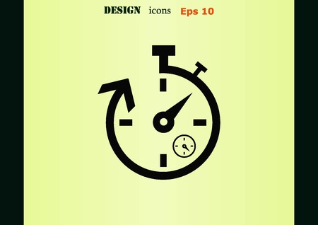 Clock iconのイラスト素材