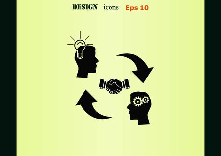 Business strategy icon, business concept icon, vector illustration.のイラスト素材