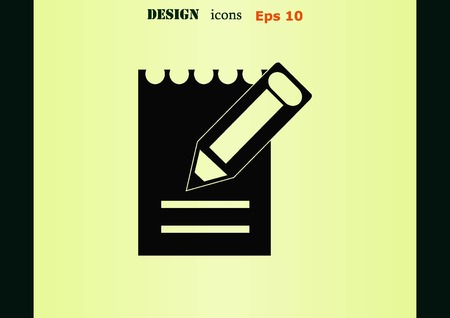Pencil writing icon.のイラスト素材