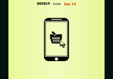 On line sale iconのイラスト素材