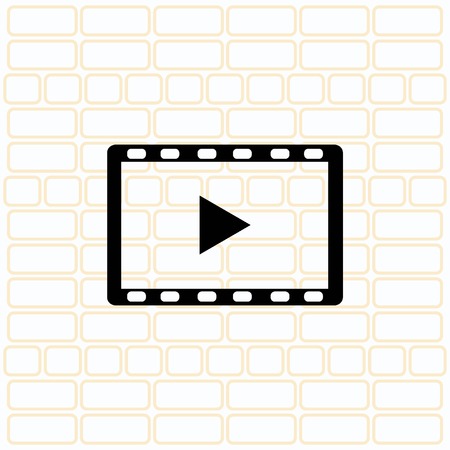 Video icon, vector illustrationのイラスト素材