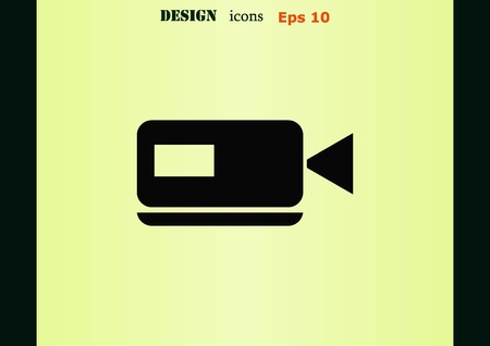 Video icon, vector illustrationのイラスト素材