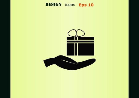Present icon.のイラスト素材