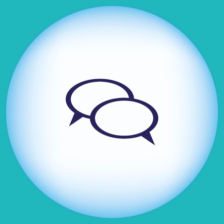 Speech bubbles icon vector iconのイラスト素材