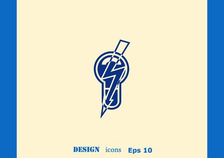 Light, bulb, electricity iconのイラスト素材