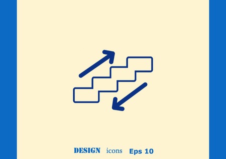 Escalator iconのイラスト素材