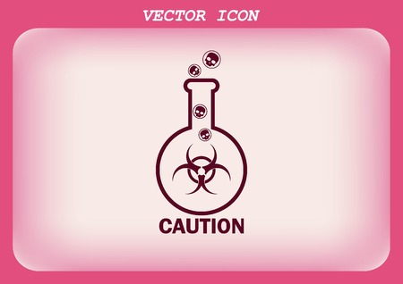 Laboratory equipment, chemistry, science iconのイラスト素材