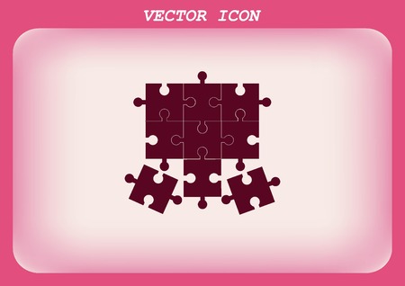 Puzzle iconのイラスト素材