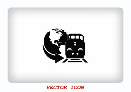 Freight train iconのイラスト素材