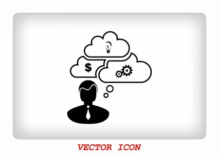 Business strategy icon, business concept icon, vector illustration.のイラスト素材