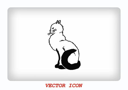 Cat icon, Vector illustration.のイラスト素材