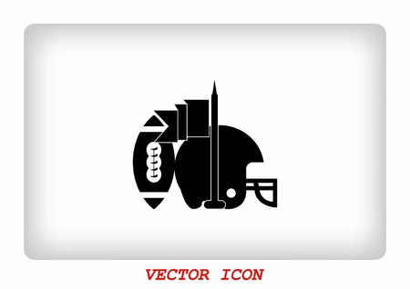 Equipment  American Football And Rugby iconのイラスト素材