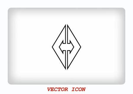 Arrow indicates the direction iconのイラスト素材