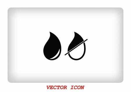 Droplet iconのイラスト素材